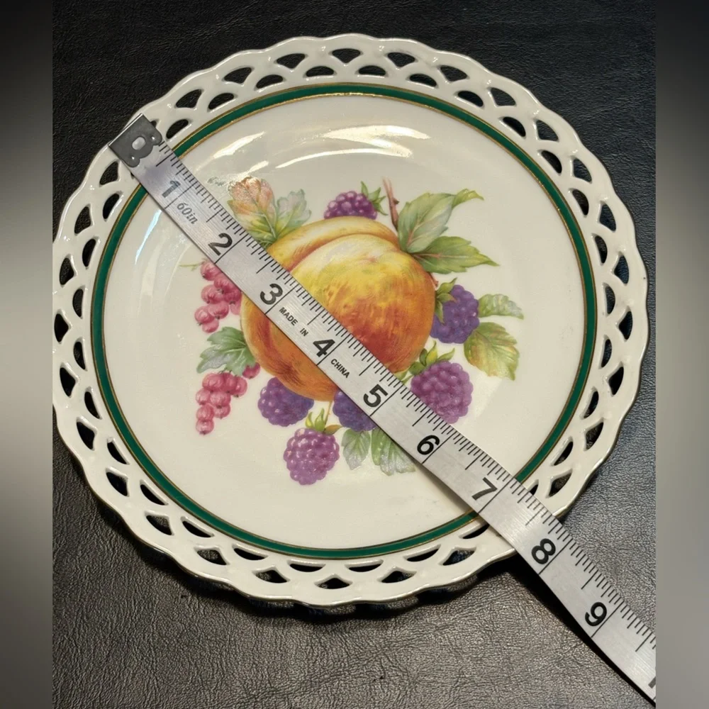 Vintage Winterling Marktleuthen Bavaria Decorative Plate Fruit - Bavaria Germany